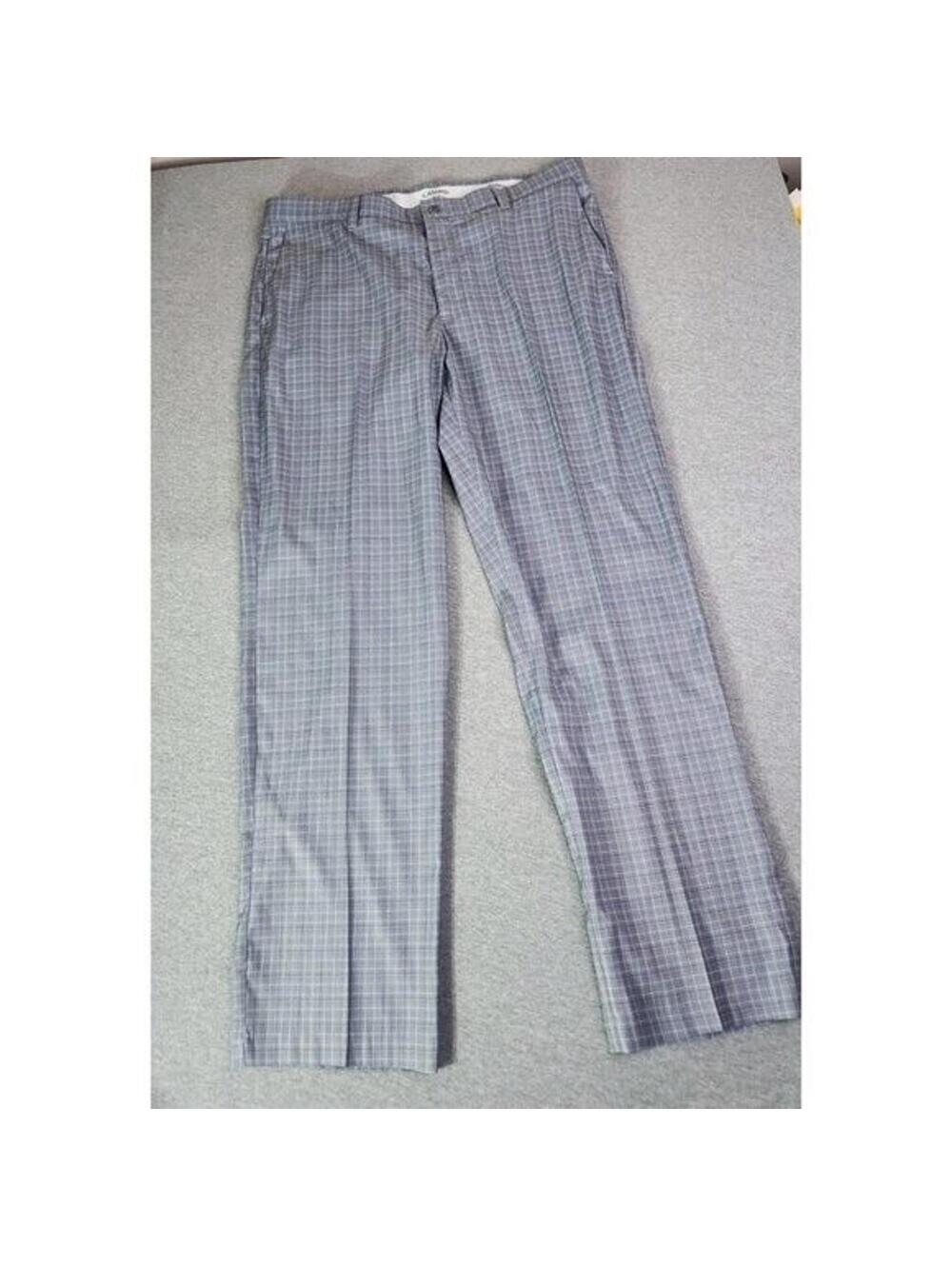 Callaway Pants Men's 36x38 Golf Performance Blue Plaid Pockets